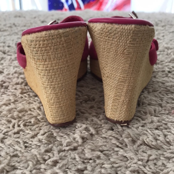 Collins Stuart fuchsia, cork wedges - Picture 6 of 12